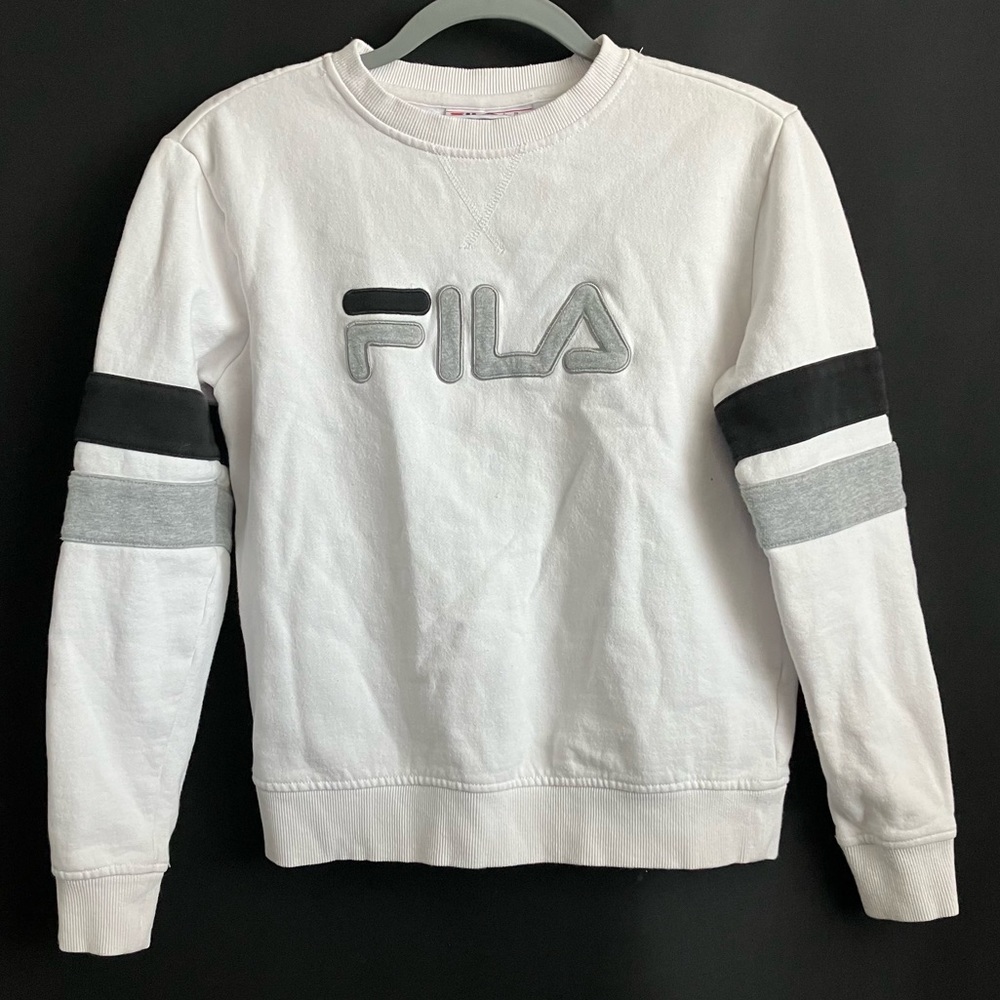 FILA White Crew Sweatshirt - Picture 1 of 6